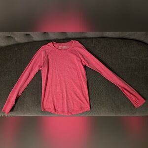 Zella Girl Striped Pink Long Sleeve Shirt